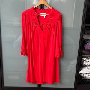ba&sh Red V-Neck Dress